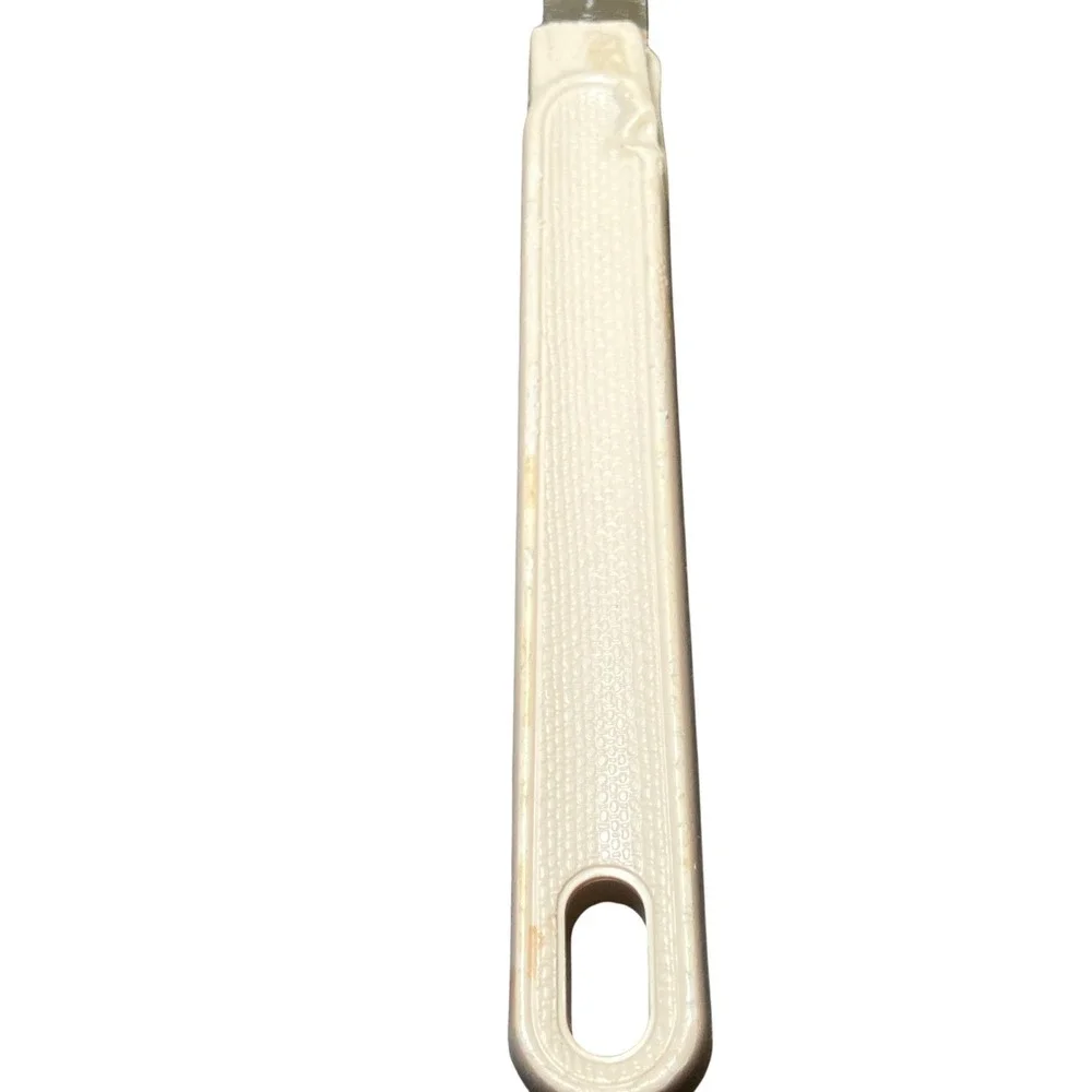 Ekco Meat Fork Vintage Stainless Steel Cream Handle USA 2-Tine Carving